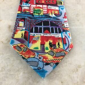 GALLERY COLLECTION, "NEW YORK BY NIGHT", SILK TIE
